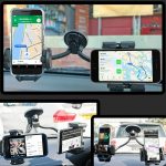 Dual Phone Holder for Car Windscreen NAV Sat Holder for Car