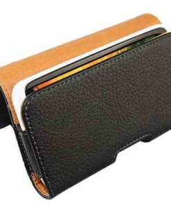 Leather Phone Pouch Hustler for Belt Waist Loop Universal