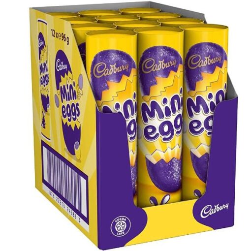 Cadbury Mini Solid Chocolate Eggs Tubes