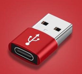 OTG Adapter for iPhone 3.0 USB OTG Adapter Connector for iPhone – Red