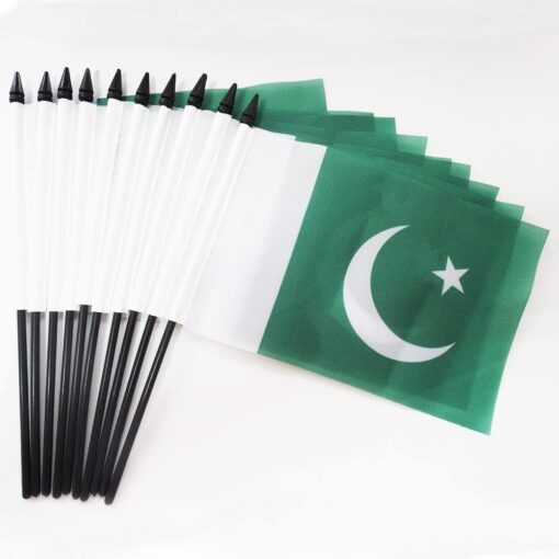 Pakistani Hand Flags Fine Handheld Flags Hand Waving Country Flag