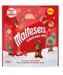 Maltesers Christmas Mix, Mint Chocolate & Milk Chocolate Selection Pouch 240g