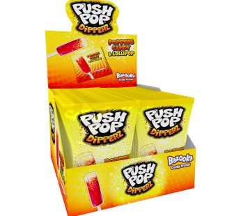 Bazooka Push Pop Dipperz 12g Bags, Lollipop Fizzy Twist