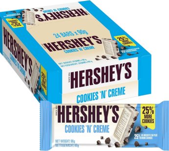 Hershey’s Cookies ‘N’ Creme Chocolate Bar 90g