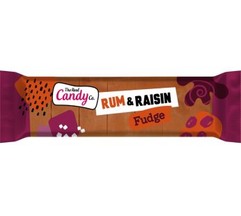 The Real Candy Co. Rum & Raisin Fudge Bar 130g