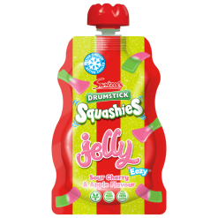 Swizzels Drumsticks Squashies Sour Apple and Cherry Jelly Pouch 80g