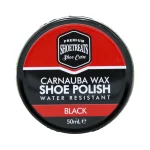 Carnauba Wax Shoe Polish Shoe Treats Premium – Black 50ml Tin - High Gloss Shine
