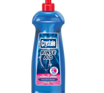 Crystale Total Action Dishwasher Rinse Aid, Streak Free Formula, 500 ml